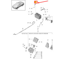 Ligne de masse de batterie PORSCHE 718 CAYMAN 982 99161104404 NEUF ORIGINE