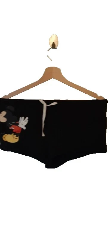 Short noir officiel Disney, motif Mickey sur le devant et Minnie au dos. - Photo 2/3