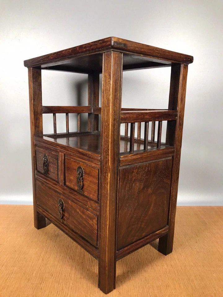 Gabinete de madera de China de 16"" armario de palo de rosa natural armario cajón Foto 3 de 4