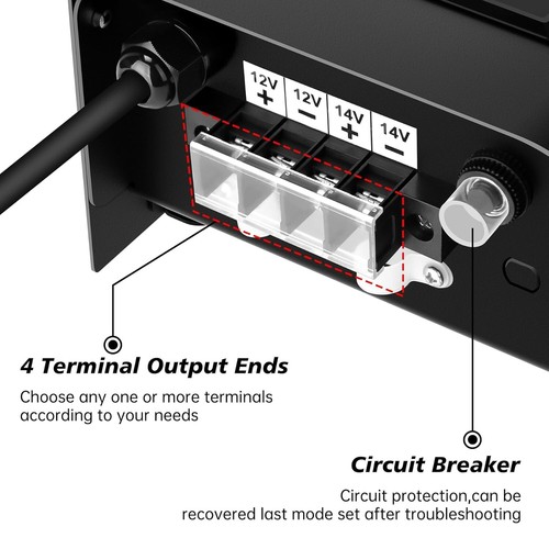 400W Low Voltage Landscape Transformer, Weatherproof Transformer with Timer - Picture 5 of 8