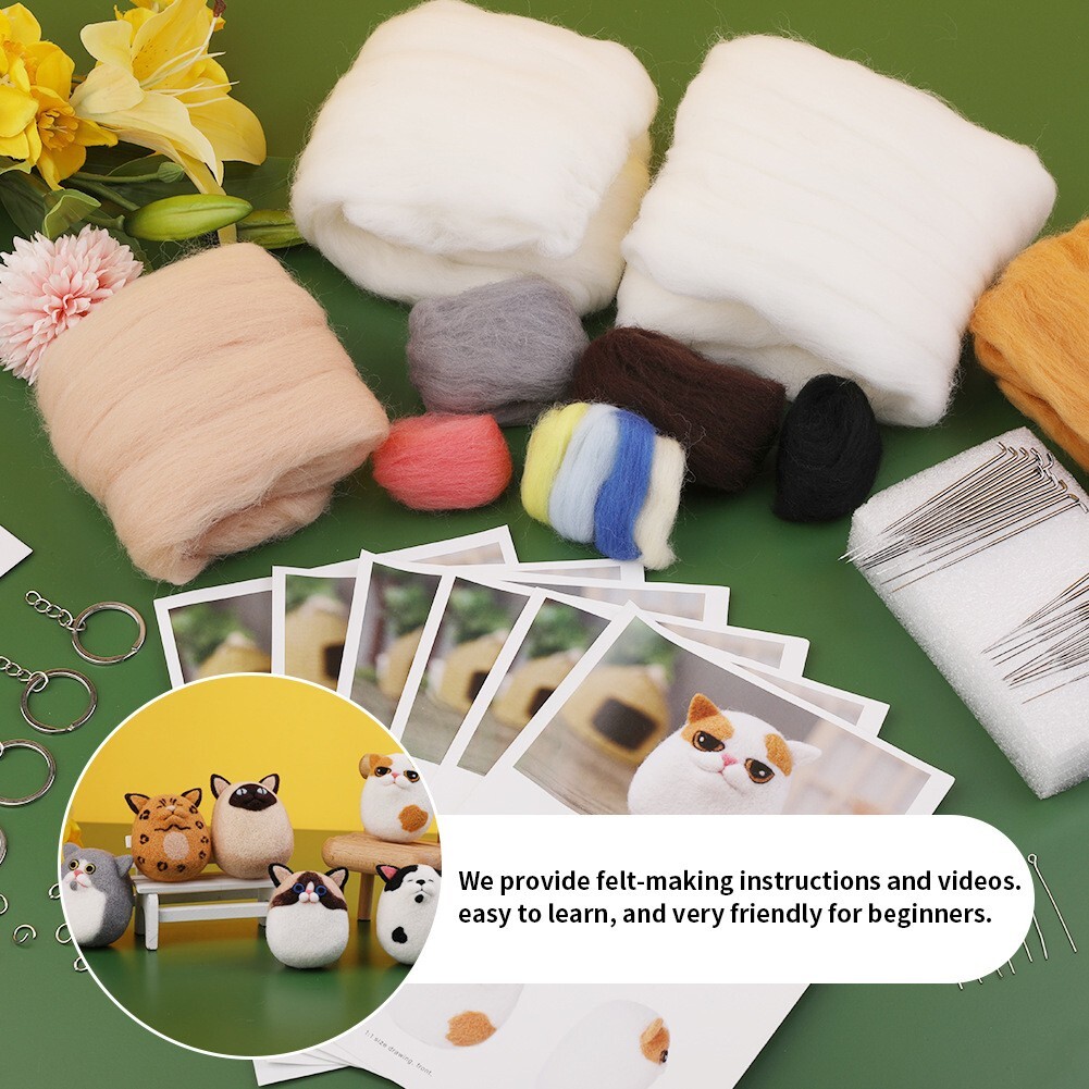 Wool Felt Needle Kit DIY Wool Felt Wool Felt Needle Kit Poke Decoration