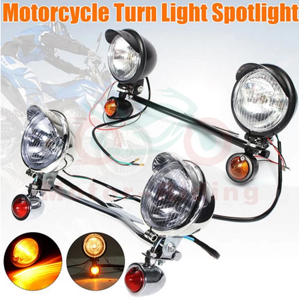 摩托车通行驾驶点雾灯转向信号灯适用于哈雷定制 — 第 2/4 张图片