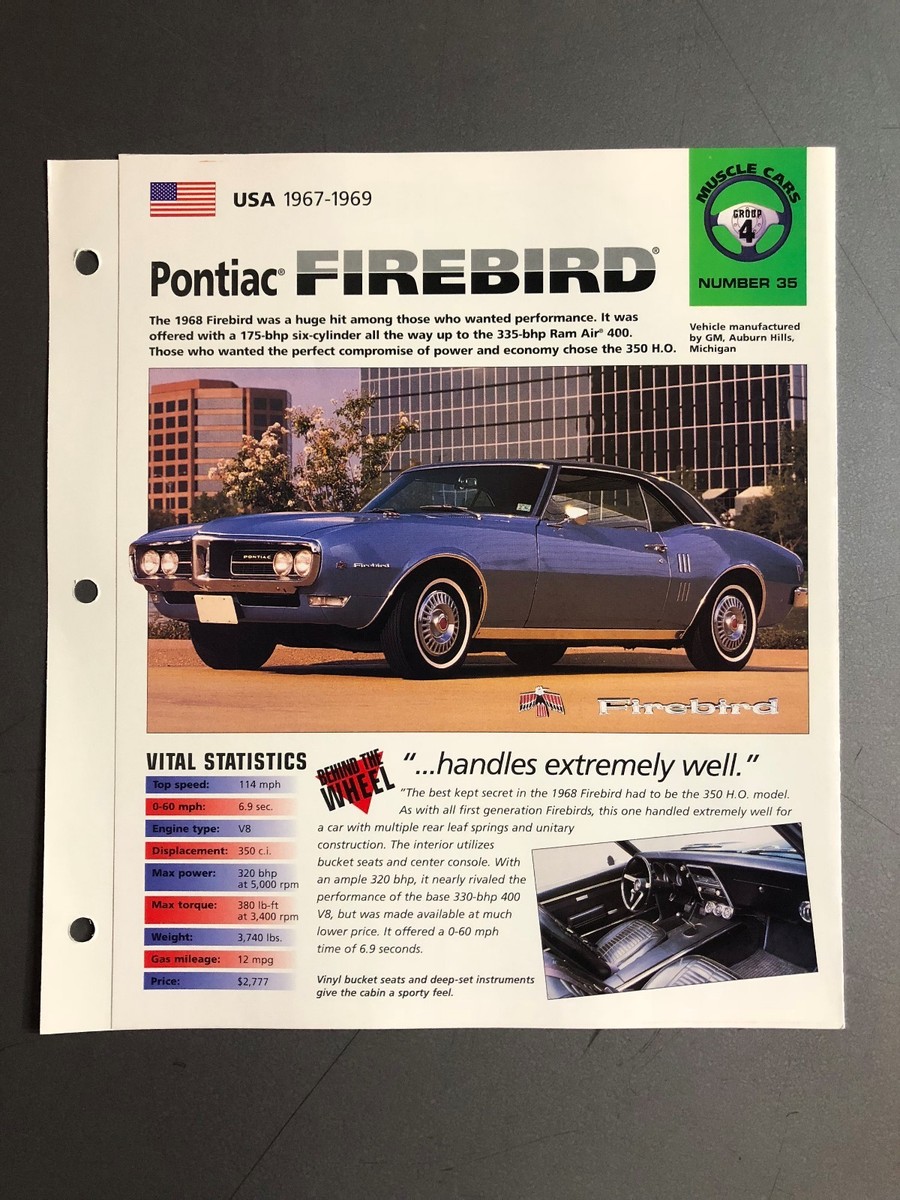 1967 - 1969 Pontiac Firebird IMP 