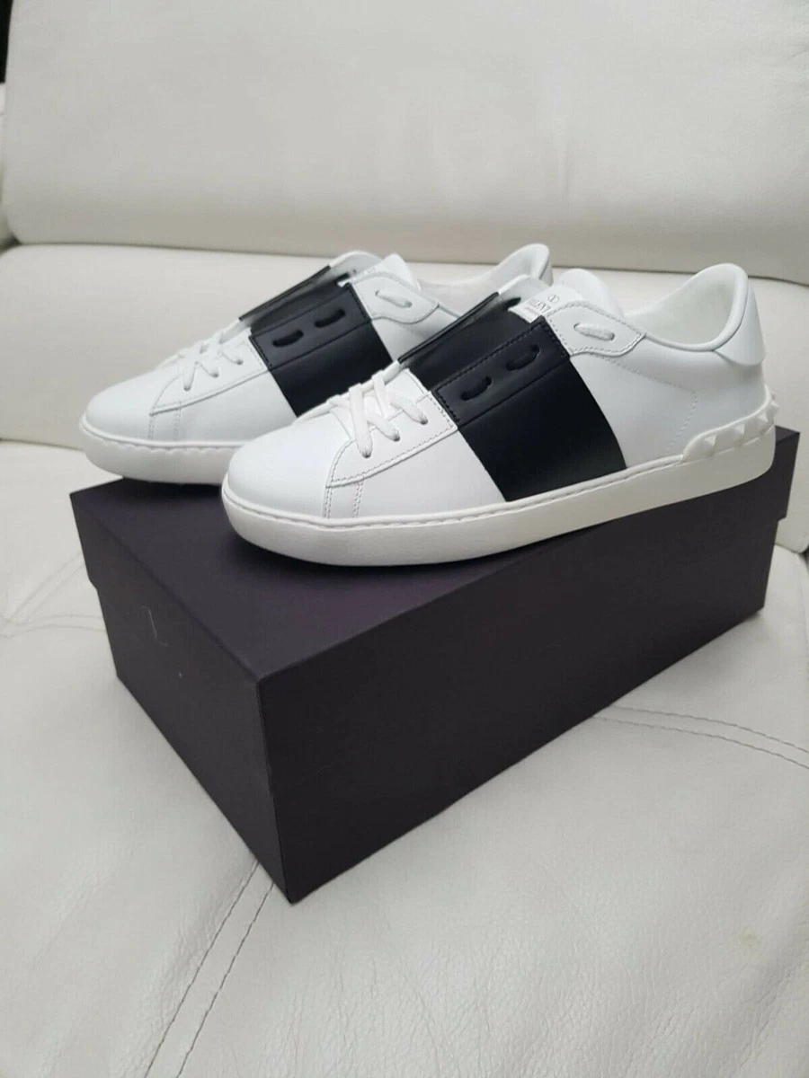 Garavani Open White And Navy Sneakers New Size 41 | eBay