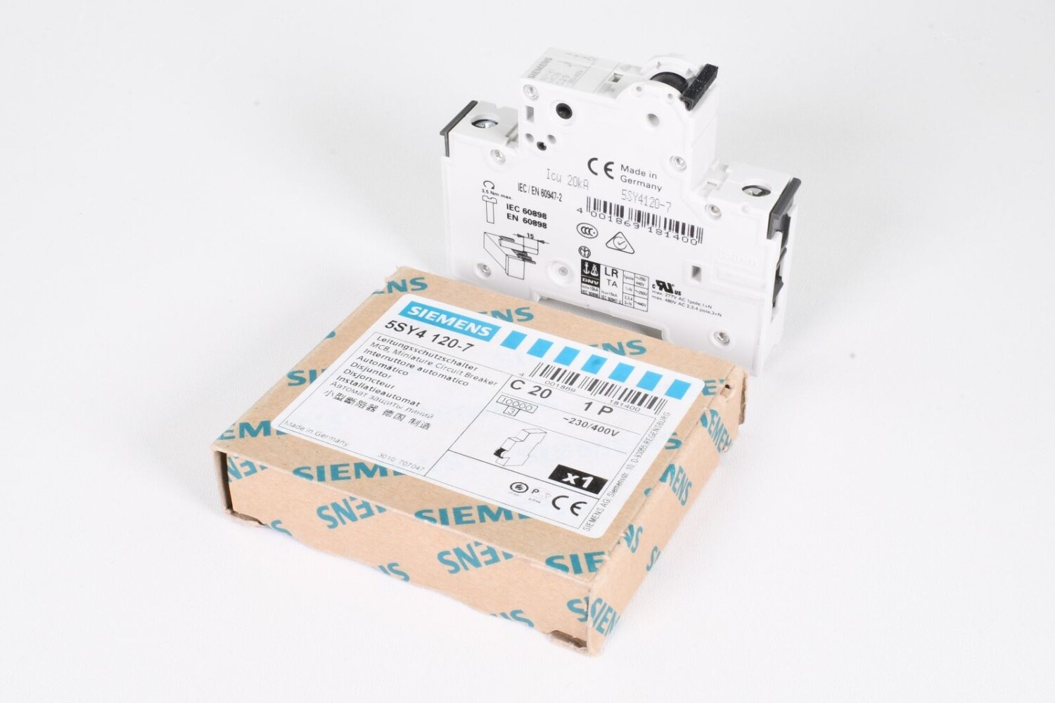 SIEMENS 5SY4120-7, Miniature circuit breaker, C20