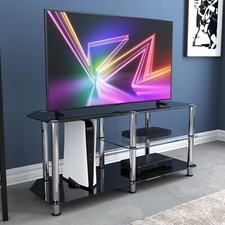 AVF SDC Gaming TV Floor Stand - 1.14m Wide, Up to 55" Screens - PS5 Compatible