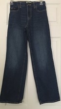 Old Navy Boys Straight Dark Blue Jeans Sz 12 slim, adj waist