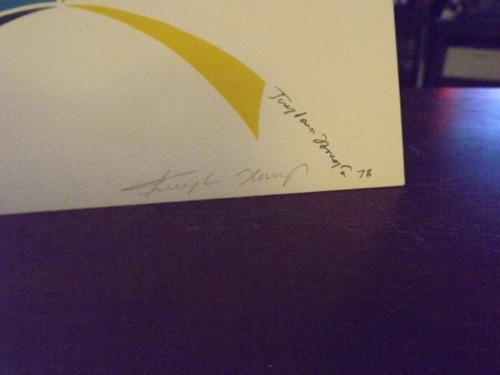 FREYDOUN HOVEYDA FIRMADO TANTO EN PLACA COMO FIRMADO A MANO 590/1000 WFUNA - Imagen 3 de 4