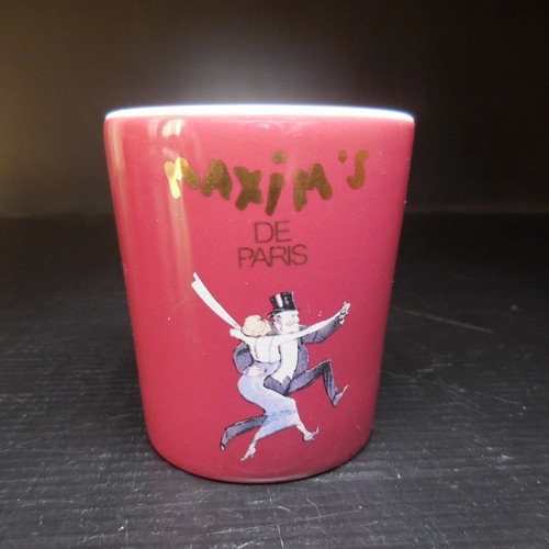 N24.107 Maxim’s Paris 4 verres café porcelaine art table danse dorure or fin - Imagen 13 de 18