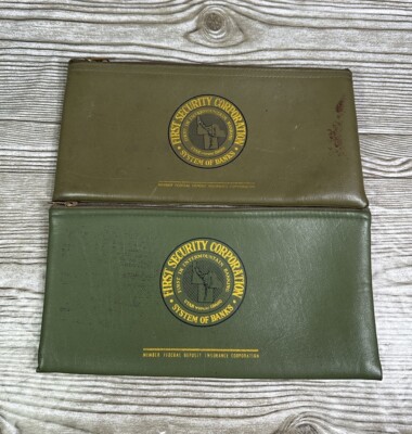 First Security Corporation System Bank Money Deposit Bag Ford Thomas Rose