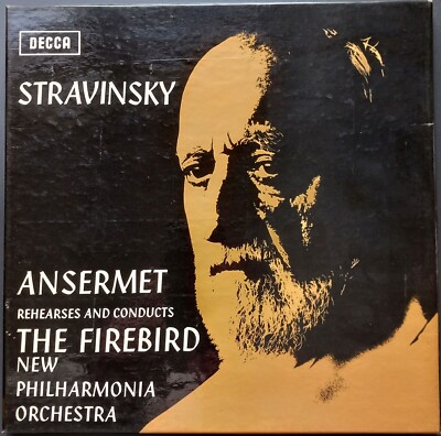 Stravinsky - Firebird, ANSERMET, OSR, 2 LP Box, Decca SET 468/468A, STEREO