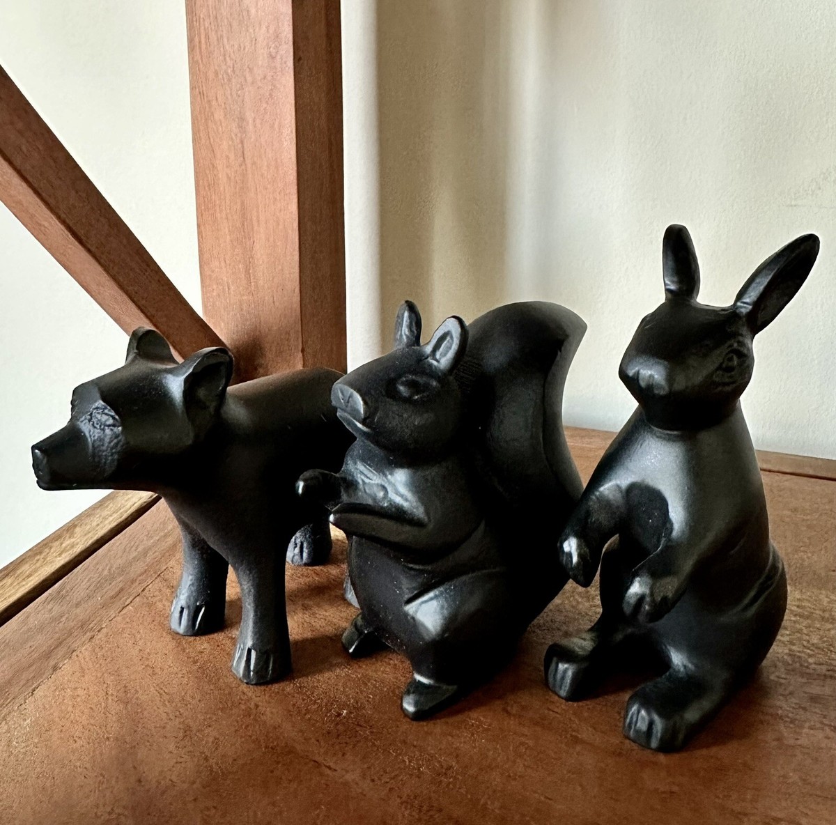 Vintage Collection Of Forest Animals Cast Metal Figurines | eBay