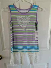 DESIGN HISTORY Multi color Striped Dress for Girl Size M NWT 46