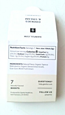 Gainful Protein shake flavoring- *single box of flavoring 'Cookies and Cream' | eBay Gainful Protein shake flavoring- *single box of flavoring 'Cookies and Cream' | eBay