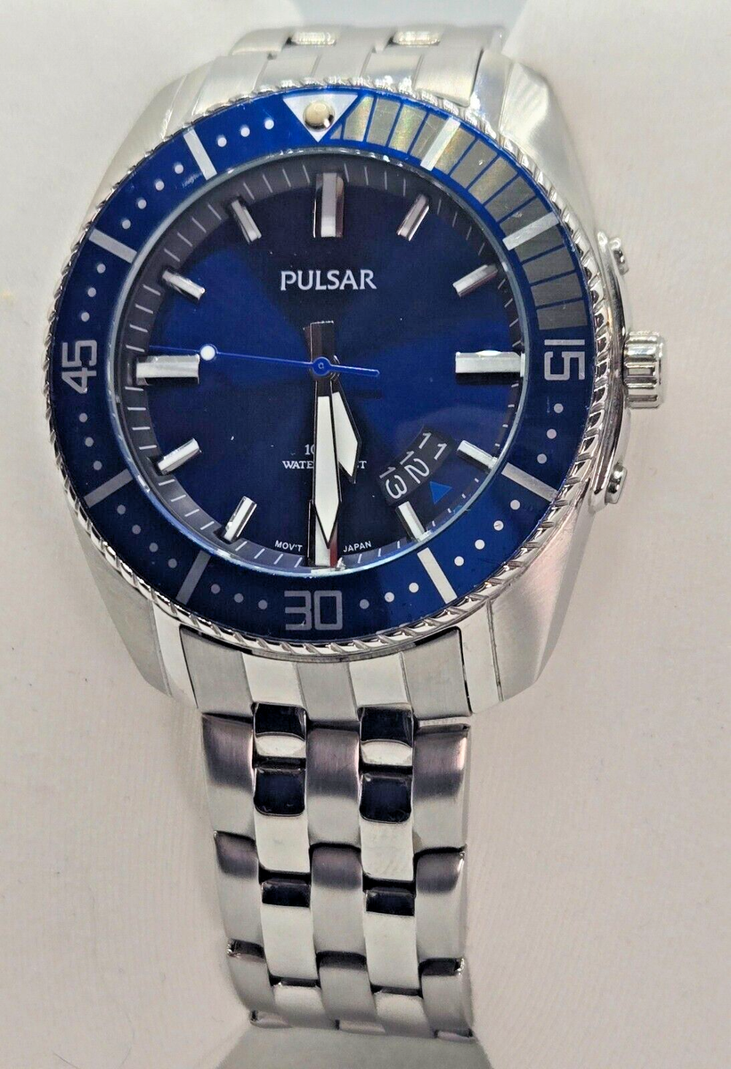 Montre Plongeur Vintage Pulsar Seiko PPU 662 - Lunette Rotative - Quartz - NOS Des Années 90