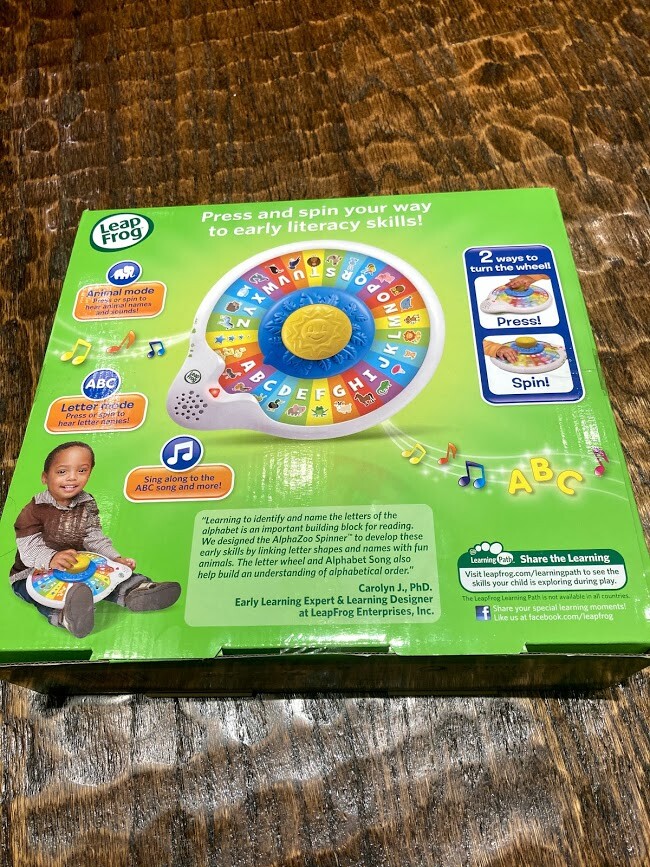 leapfrog alphazoo spinner