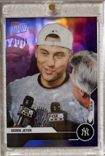  2020 TOPPS NOW CHROME #8 DEREK JETER 2000 WORLD SERIES MVP PURPLE REFRACTOR /25
