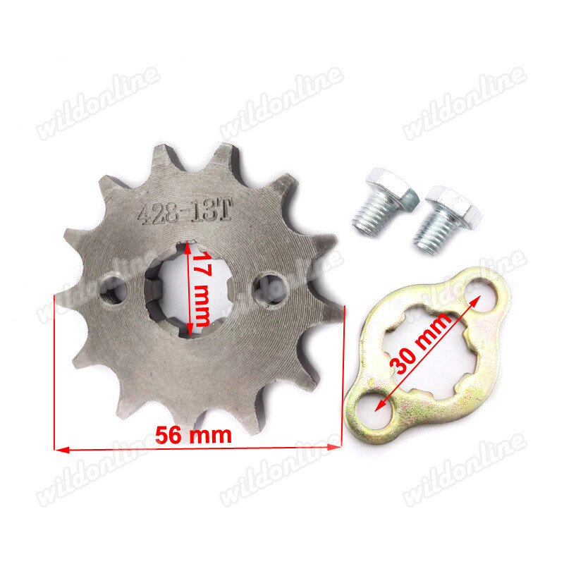 17mm 15T 420 Sprocket For 50cc 90 110cc 125cc Dirt Pit Motorcycle