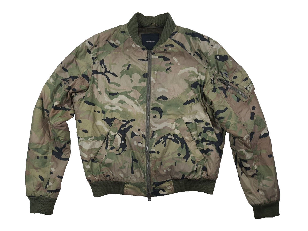 PEAK PERFORMANCE Mens Rain Jacket Waterproof bomber camo