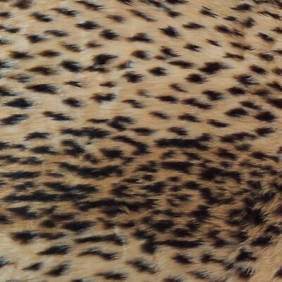Jacquard Pelz Stoff - Gepard - R2 Qualität - Animal Print