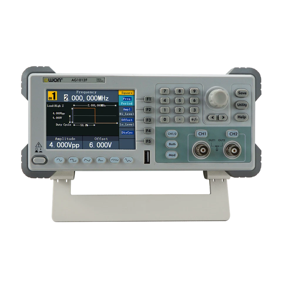 OWON AG1012F Function generator Signal Waveform 10MHz  AM FM PM FSK PWM Sweep - Image 2 of 3