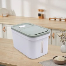 10kg Large Rice Storage Container Food Flour Airtight Box Rice Dispenser W/Cup