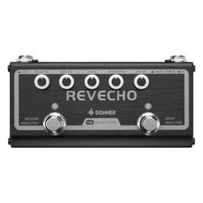 Donner Reverb Delay Pedal 2 in 1 Effects for Electric Guitar, Pedalboards, Re...