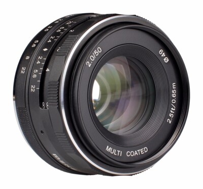 Meike 50mm f 2.0 Large Aperture Manual Focus lens APS-C For Canon EF-M cameras