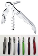 1 - 60 Sacacorchos Acero Inoxidable Doble Bisagra Camareros Abridor de Botellas de Vino Cortador de Lámina