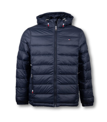 Tommy Hilfiger Herren Herbst Winter Jacke Steppjacke mit Kapuze