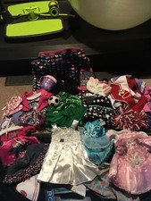 Build-A-Bear Workshop BFF Cinch Drawstring Backpack Set filled w/Clothes  Shoes