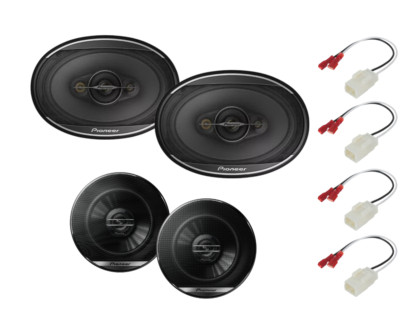 Pioneer Front-Rear Door Speaker Upgrade for 2002-2008 Dodge Ram 1500