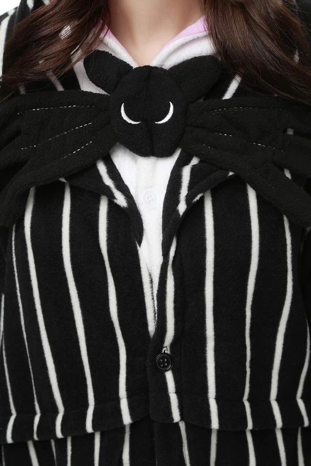 Adult Costume JACK SKELETON Costume Bodysuit Pajamas Adult Cosplay LARGE - Image 4 of 4