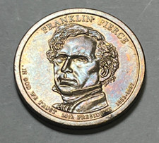 Rare 2010 D Franklin Peirce Presidential Dollar Coin (1853-1857), Position A
