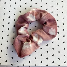 Pink and White Scrunchie