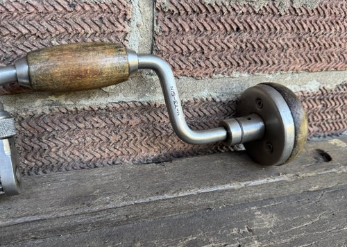 Vintage Rare Stanley No 73 Ratchet 5” Sweep Hand Brace Hand Drill Auger Old Tool - Picture 3 of 15