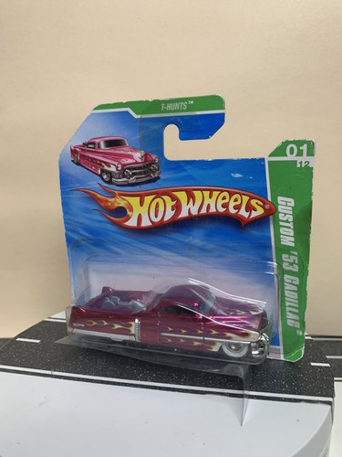 2010 Hot Wheels Super Treasure Hunt Custom '53 Cadillac Pink w/Flames & RR NIP - Picture 5 of 15
