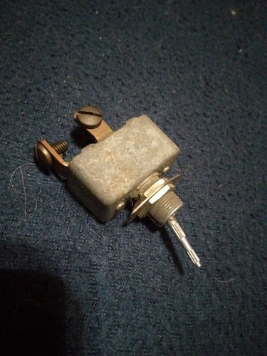 Vintage Toggle Switch On/Off Made In USA Basic Decent Condition Unique Very Rare