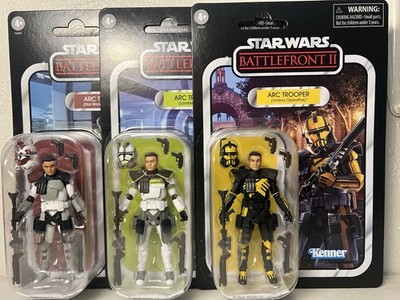 Star Wars Battlefront II Clone Arc Commander Action Figures TVC 3.75 