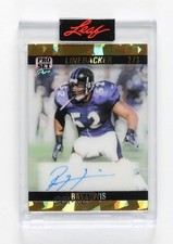 2023 Leaf Pro Set Pure 1990 Gold Pattern 2/3 Ray Lewis #90-RL1 Auto HOF 0f55