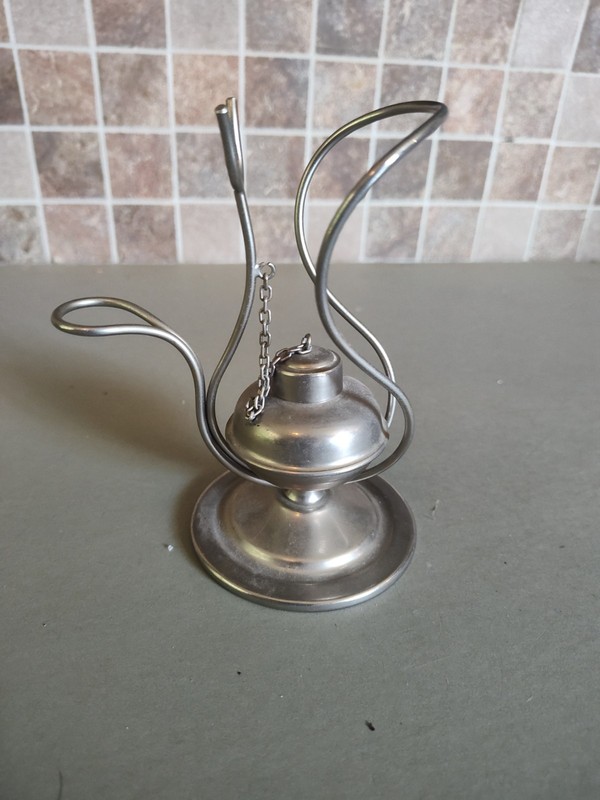  Vintage Brandy Cognac Glass Snifter Brass Warmer