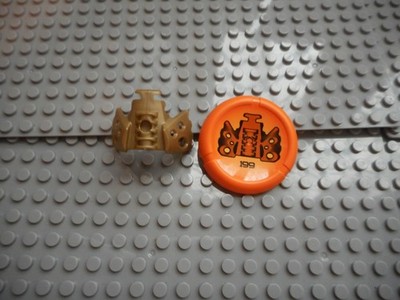 LEGO Bionicle Kanohi Gold Vahi Mask of Time and Vahi Disc