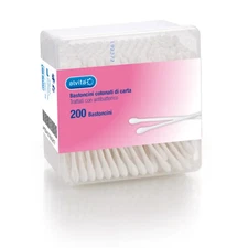 Alvita Cotton Swabs for Ears 200 Pieces