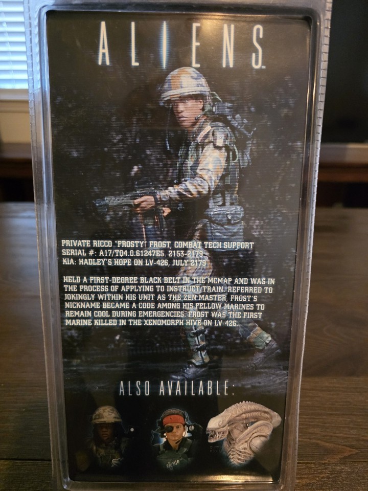 NECA Aliens Private Ricco Frost 7" Action Figure Alien Movie Series 9 ...