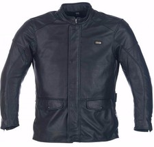 Blouson cuir moto noir Richa Highlander Touring / Trajets quotidiens - UK 42