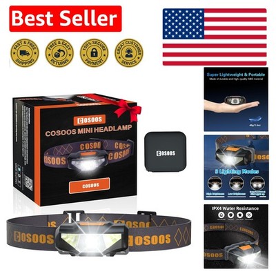 Mini 1.6oz LED Headlamp with Carrying Case - Perfect for Camping & Reading