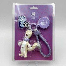 2026 Official Authenti Winter Mascot Tina Keychains Pvc 36*88*40mm #