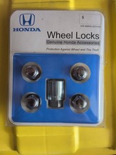 Genuine Honda Wheel Locks 08w42-scv-101 New In Pkg Oem Anti-theft Lug Nuts Key
