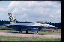 BF163 ORIGINAL K64 AIRCRAFT SLIDE: Belgium AF GD F-16A Fighting Falcon FA-101