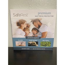 SafeRest Waterproof Queen Size Mattress Protector Mattress Cover for Bed